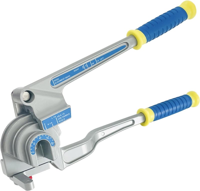 SUGOOE 3-in-1 Tubing Bender, 180° Tube Bender for 1/4", 3/8", 1/2" (6/10/12 mm) O.D. Suitable for Bending Copper, Brass and Aluminum pipes, Ideal for HVAC (1/4", 3/8", 1/2") - Image 1